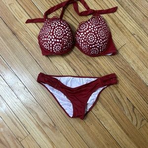 Womens two piece bathing suit set